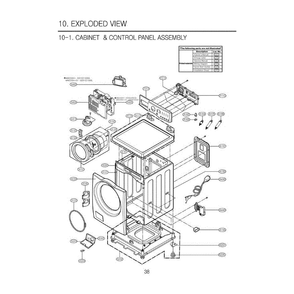 Part Location Diagram of EBR38163350 LG PCB ASSEMBLY,MAIN