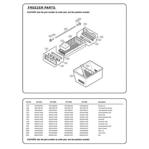 Section 2 Diagram and Parts List for 78753 AST2SER LG Refrigerator