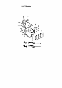 Control Box Diagram and Parts List for 58079122890  Kenmore Air Conditioner