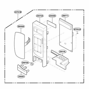Controller Parts Diagram and Parts List for MA1303BRV BKEGSE LG Range