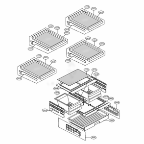 Refrigerator Parts Diagram and Parts List for LFX25973SB AWBCNA3 LG Refrigerator
