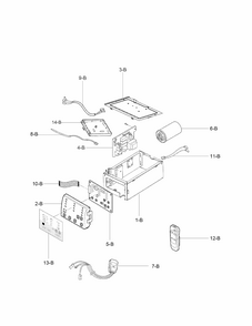 Control Box Assembly Parts Diagram and Parts List for 58076100800  Kenmore Air Conditioner