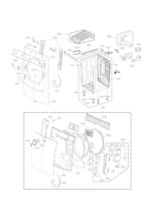 Part Location Diagram of CSP30105801 LG SVC PCB ASSEMBLY,ONBOARDING