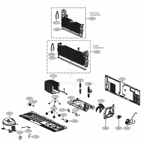 Cycle Parts Diagram and Parts List for 75077 ASBCSE0 LG Refrigerator