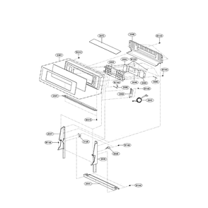 Controller Diagram and Parts List for LRG3095SB 00 LG Range