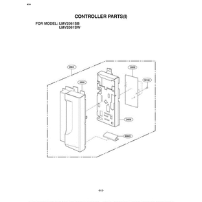 Section 3 Diagram and Parts List for LMV2061SB ABKELCA LG Microwave Oven Combo