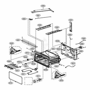 Upper Cavity Parts Diagram and Parts List for LDE3031ST FSTLLGA LG Range