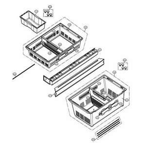 Freezer Parts Diagram and Parts List for 72182 ASWCSE5 LG Refrigerator