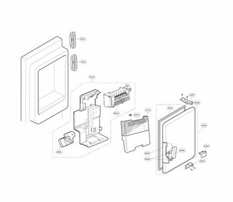 Ice Maker Parts Diagram and Parts List for 79579993510  Kenmore Refrigerator