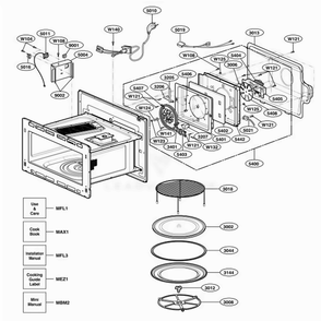 Part Location Diagram of 3504W1A006A LG CHAMBER