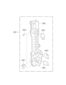 Latch Board Parts Diagram and Parts List for LMV2073BB 01 LG Microwave