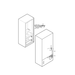 Ice And Water Diagram and Parts List for LMC25780SW 00 LG Refrigerator