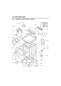 Diagram 1 Diagram and Parts List for F14F1CDYP7 ASSEECI LG Washer