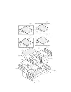 Refrigerator Parts Diagram and Parts List for LFC25776ST 00 LG Refrigerator