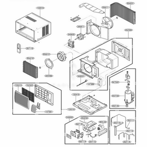Part Location Diagram of 5239A30002E LG Guide Assembly,Air