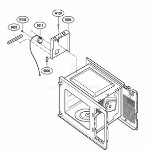 Sensor Parts Diagram and Parts List for EM204630 CBVEBSG LG Range