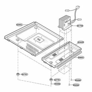 Base Plate Parts Diagram and Parts List for MA1303BRV BKEGSE LG Range