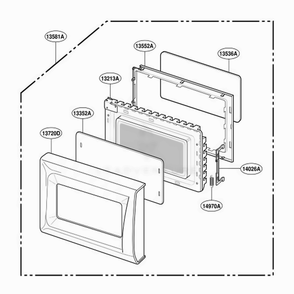 Part Location Diagram of 3720W0D212D LG PANEL,DOOR