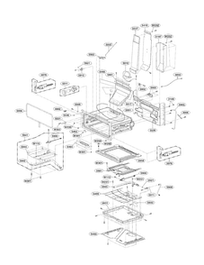 Upper Cavity Parts Diagram and Parts List for LDG3031ST  LG Range