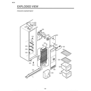 Section 6 Diagram and Parts List for LRSC26925SW ASWCLGA LG Refrigerator