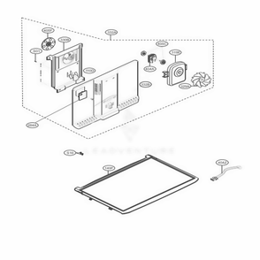 Freezer Part Diagram and Parts List for LTCS24223B AWBCNA5 LG Refrigerator