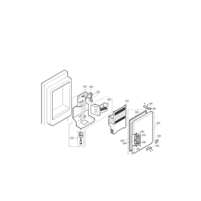 Ice Bank Diagram and Parts List for LMX25981ST 00 LG Refrigerator