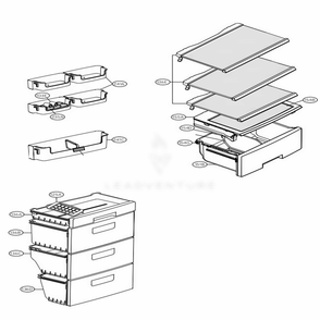 Main 3 Diagram and Parts List for LBN10551SW ASWCNA0 LG Refrigerator