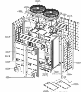 Main 2 Diagram and Parts List for ARUN168DTE4 AWGBLUS LG Air Conditioner