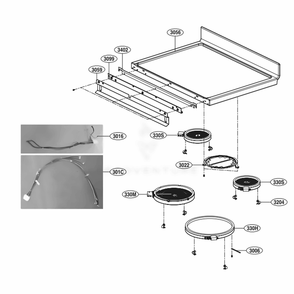 Part Location Diagram of AGU74969005 LG PLATE ASSEMBLY