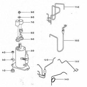 Compressor Parts Diagram and Parts List for 58075081500  Kenmore Air Conditioner