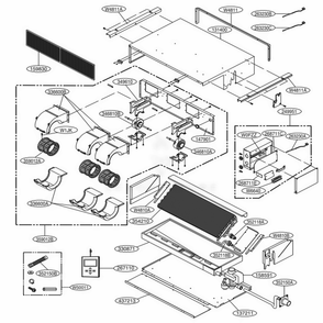 Part Location Diagram of 3721A20334A LG Panel Assembly,Front(Indoor)