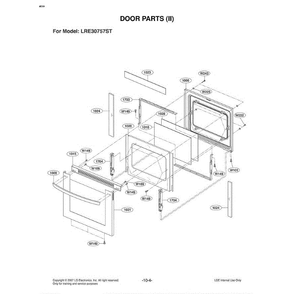 Section 1 Diagram and Parts List for LRE30757ST ASTLLGA LG Range