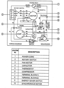 Wiring Diagram Diagram and Parts List for R-2100  LG Air Conditioner