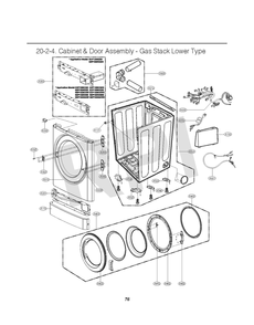 Diagram 2 Diagram and Parts List for GDL1329QGD3  LG Washer