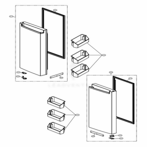 F-Room Door Part Diagram and Parts List for LNXC23766D ASBCNA0 LG Refrigerator