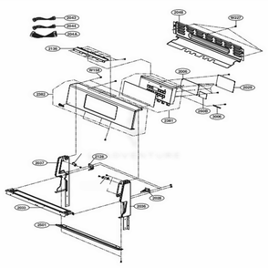 Controller Parts Diagram and Parts List for LRG3061ST FS1ELGA LG Wall Oven