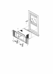 Installation Kit Diagram and Parts List for 58079184890  Kenmore Air Conditioner