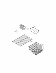 Freezer Parats Diagram and Parts List for 79565009402  Kenmore Refrigerator