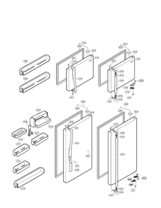Part Location Diagram of 3651JJ1017A LG HANDLE ASSEMBLY,REFRIGER