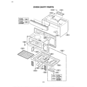 Section 3 Diagram and Parts List for LMV1630ST CSBELGA LG Microwave Oven Combo
