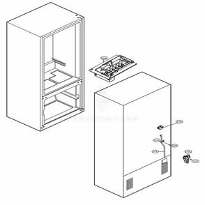 Ice Maker Parts Diagram and Parts List for LFC23760SB AWB4LGA LG Refrigerator