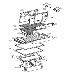 Part Location Diagram of AHT73853803 LG SHELF ASSEMBLY,REFRIGERA
