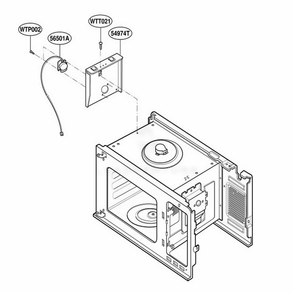 Sensor Parts Diagram and Parts List for JES1855PBH AB6EGEU LG Wall Oven