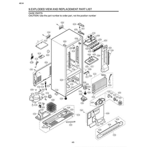 Section 2 Diagram and Parts List for LBN22515SB AWBCLGG LG Refrigerator