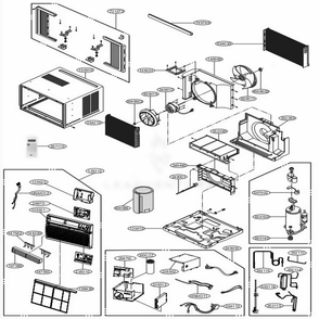 Part Location Diagram of ABJ75247201 LG CABINET ASSEMBLY,SINGLE