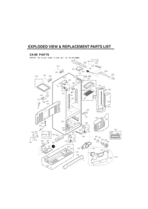 Introduction Diagram and Parts List for GC-L218VSXZ ASTCNA5 LG Refrigerator