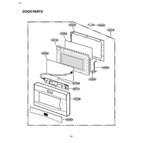 Section 2 Diagram and Parts List for LTM9020B AB1ELGA LG Microwave Oven Combo