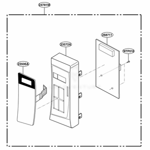 Controller Parts Diagram and Parts List for MA1152W CWHEBBY LG Wall Oven