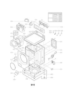 Part Location Diagram of MBF61844702 LG BUSH,ROTOR