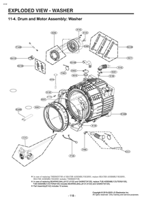 Diagram 5 Diagram and Parts List for WKE100HVA ASSEUUS LG Washer